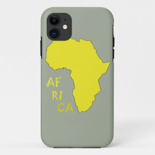 Case-Mate iPhone Case Carte d'Afrique jaune funky
