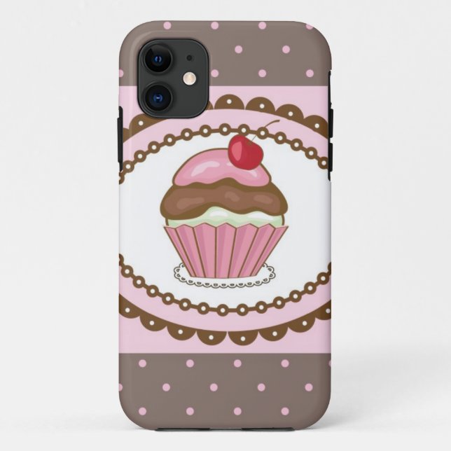 Coques Case-Mate iPhone Carte d'anniversaire avec le petit gâteau (Dos)