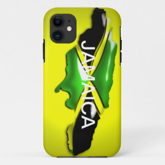 Coque Case-Mate Pour iPhone Carte de cas de jaune de la Jamaïque