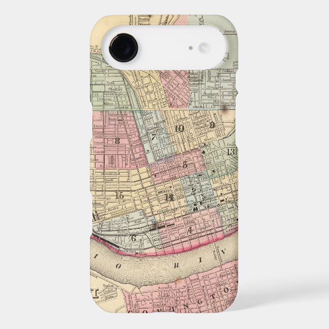 Coques Case-Mate iPhone Carte de Cincinnati par Mitchell (Verso)