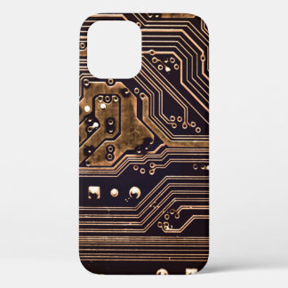 Case-Mate iPhone Case Carte de circuit en or. Matériel informatique élec