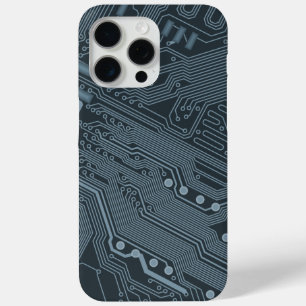 Coque iPhone 15 Pro Max Carte de circuit gris
