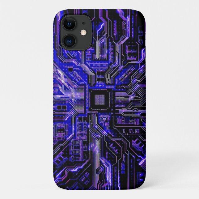 Coques Case-Mate iPhone Carte de circuit papier peint haute technologie (Dos)