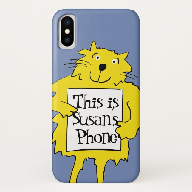 Coques Case-Mate iPhone Carte de fixation de chats montrant la propriété (Dos)