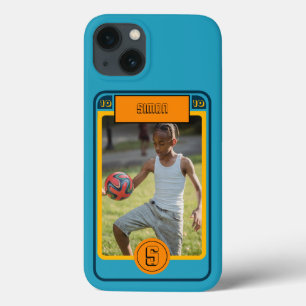 Case-Mate iPhone Case Carte de football bleu rétro inspirée