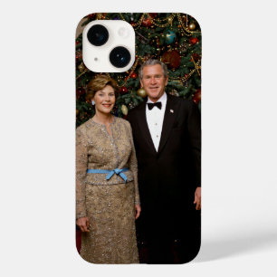 Coque Pour iPhone 14 Carte de Noël du président américain George Bush