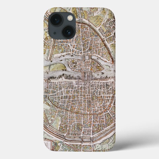 COQUES Case-Mate iPhone CARTE DE PARIS, 1581 (Verso)