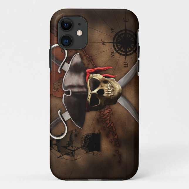 Coques Case-Mate iPhone Carte de pirate (Dos)