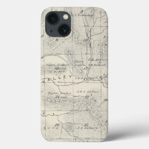 iPhone 13 Case Carte de section de T19S R28E Tulare County