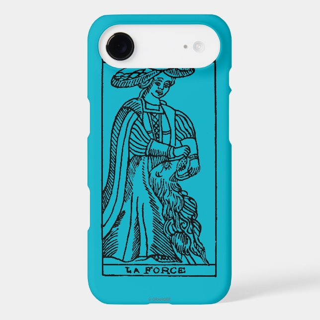 Coques Case-Mate iPhone Carte de tarot : Force (Verso)