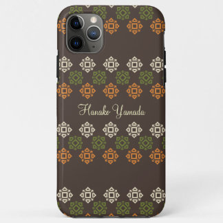 Case-Mate iPhone Case Carte de visite personnalisé Brown du Motif Carré