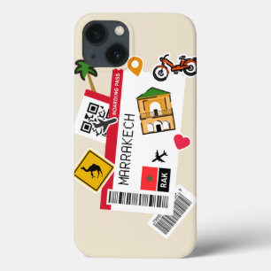 Case-Mate iPhone Case carte d'embarquement Marrakech