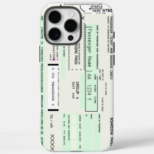 iPhone 16 Pro Max Case Carte D'Embarquement Personnalisable Ajuster Ce Ve