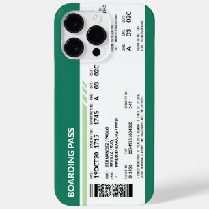 Coque Pour Pour iPhone 14 Pro Max Carte d'embarquement - Vert