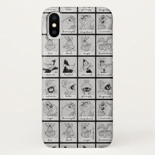 Coque iPhone X Carte d'émotion de caractères LOONEY TUNES™