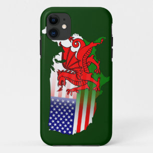 Etui iPhone Case-Mate Carte des drapeaux américains gallois iPhone 5 Coq