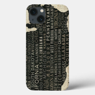 Case-Mate iPhone Case Carte des Etats-Unis