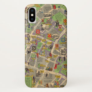 Case-Mate iPhone Case Carte d'Oxford, Angleterre (chemins de fer