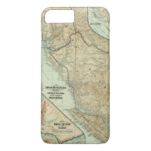 Coque Case-Mate Pour iPhone Carte du chemin de fer grand de Pacifique de tronc