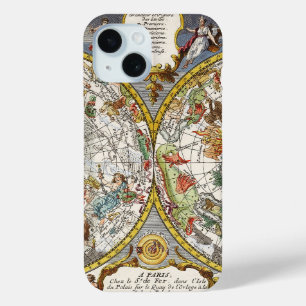 Coque Pour iPhone 15 Carte du ciel planisphère vintage par Nicholas de 