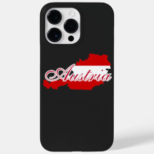 Coque Pour Pour iPhone 14 Pro Max Carte du drapeau autrichien