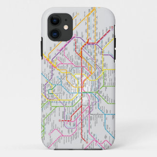 Coque iPhone 11 Carte du Métro de Paris - Couche d'iPhone 5