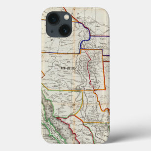 Etui iPhone 13 Carte Du Mexique Et De La Californie