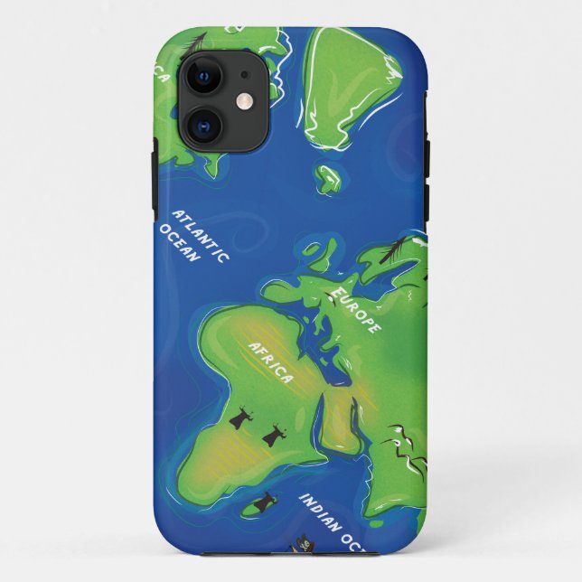 Coques Case-Mate iPhone Carte du monde (Dos)