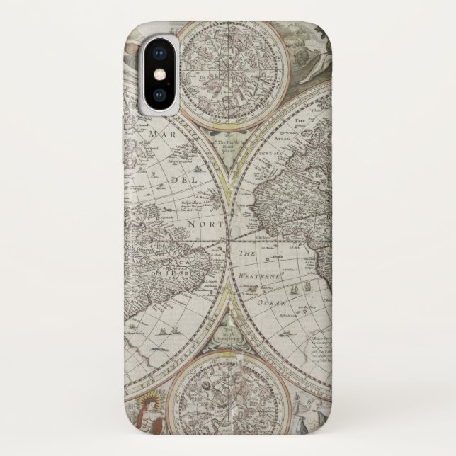 Coques Case-Mate iPhone Carte du monde | 1676 (Dos)