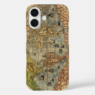 Coque Pour iPhone 16 Carte du monde antique de Forlani 1565 Cartographi