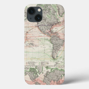 Etui iPhone Case-Mate Carte du monde des courants d'océan