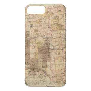 Coques Pour iPhone Carte du progrès 1878 des enquêtes géographique