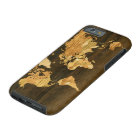 Carte en bois du monde