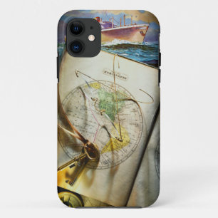 Coques Pour iPhone Carte et boussole