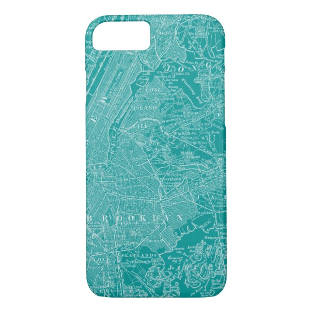 Coques Case-Mate iPhone Carte graphique de New York (Dos)