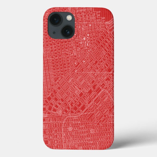 Coques Case-Mate iPhone Carte graphique de San Francisco (Verso)