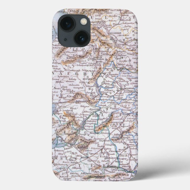Coques Case-Mate iPhone Carte : Irlande, 1851 (Verso)