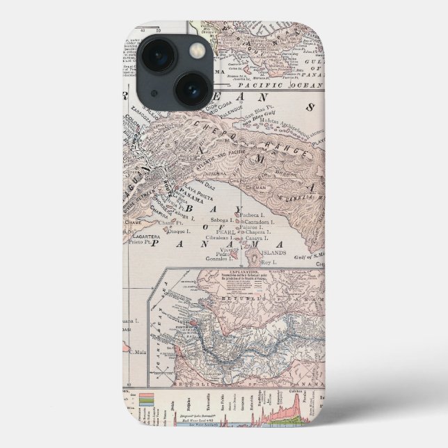 Coques Case-Mate iPhone CARTE : Le PANAMA, 1907 (Verso)