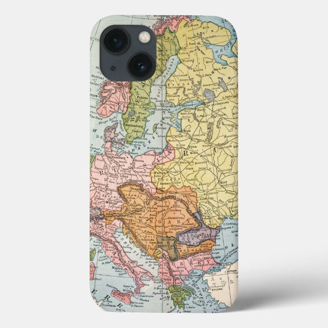 COQUES Case-Mate iPhone CARTE : L'EUROPE, 1885 (Verso)