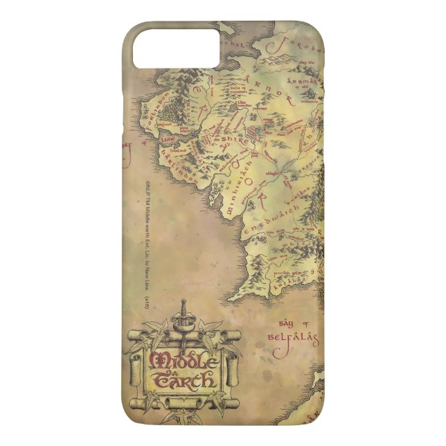 Coques Case-Mate iPhone Carte MIDDLE EARTH™ (Dos)
