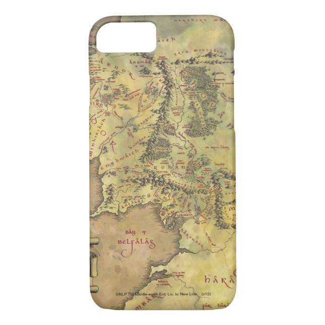 Coques Case-Mate iPhone Carte MIDDLE EARTH™ #2 (Dos)