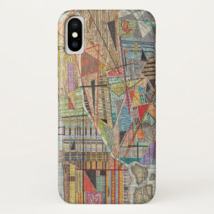 Coque iPhone X Carte moderne de New York I