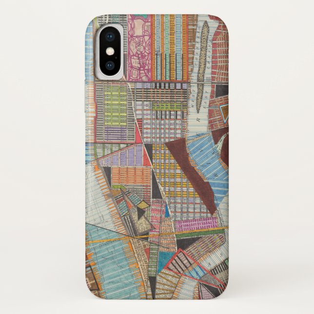 Coques Case-Mate iPhone Carte moderne de New York II (Dos)