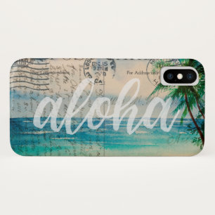Case-Mate iPhone Case Carte postale hawaïenne vintage de palmiers