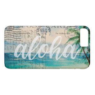Case-Mate iPhone Case Carte postale hawaïenne vintage de palmiers
