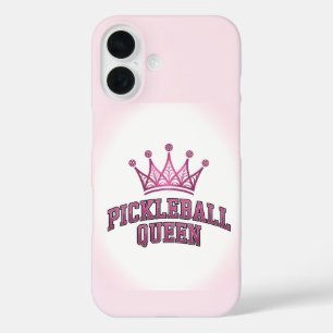 Coque Pour iPhone 16 Carte postale Pickleball Queen