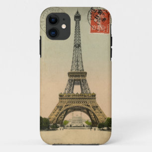 Etui iPhone Case-Mate Carte postale Tour Eiffel Vintage 1909 Paris
