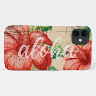 Case-Mate iPhone Case Carte postale Vintage de l'Hibiscus d'Hawaï
