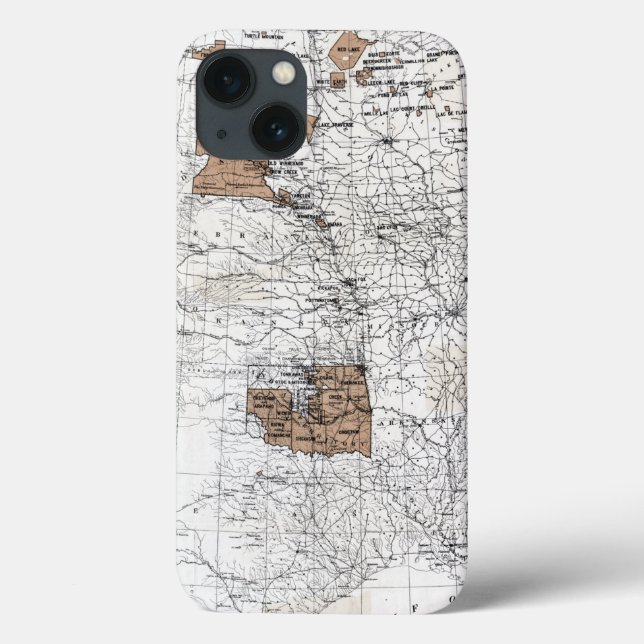 COQUES Case-Mate iPhone CARTE : RÉSERVATIONS, 1888 (Verso)