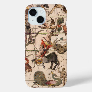 Coque Pour iPhone 15 Carte Stellaire de la Constellation Vintage par Ba